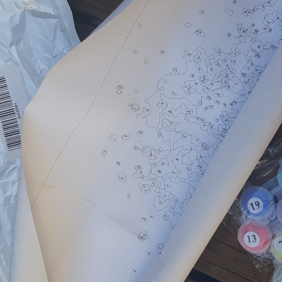 New Daclye DIY hand paint Elephant paint by number art project kit - Picture 8 of 9